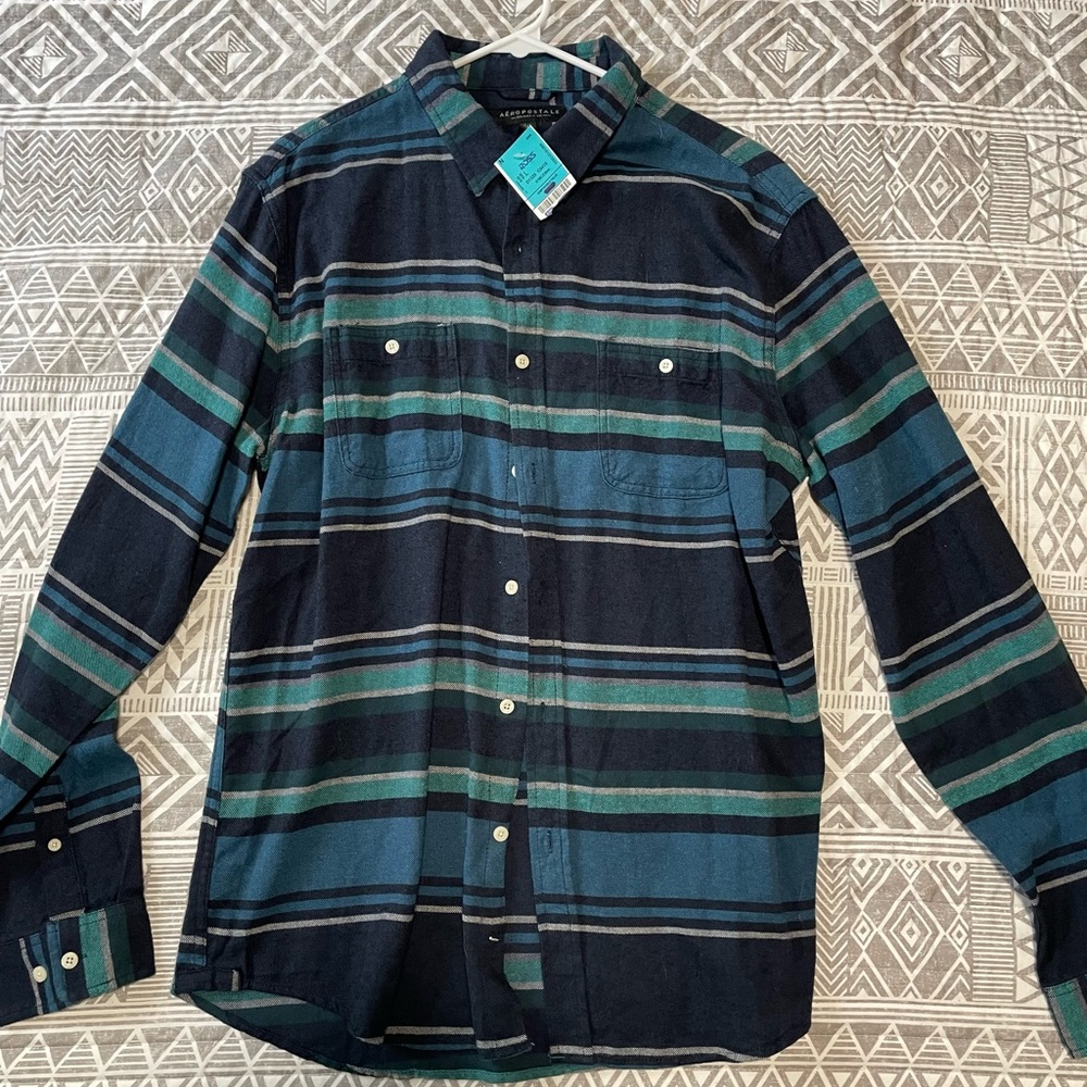 Aeropostale L light flannel/patterned shirt